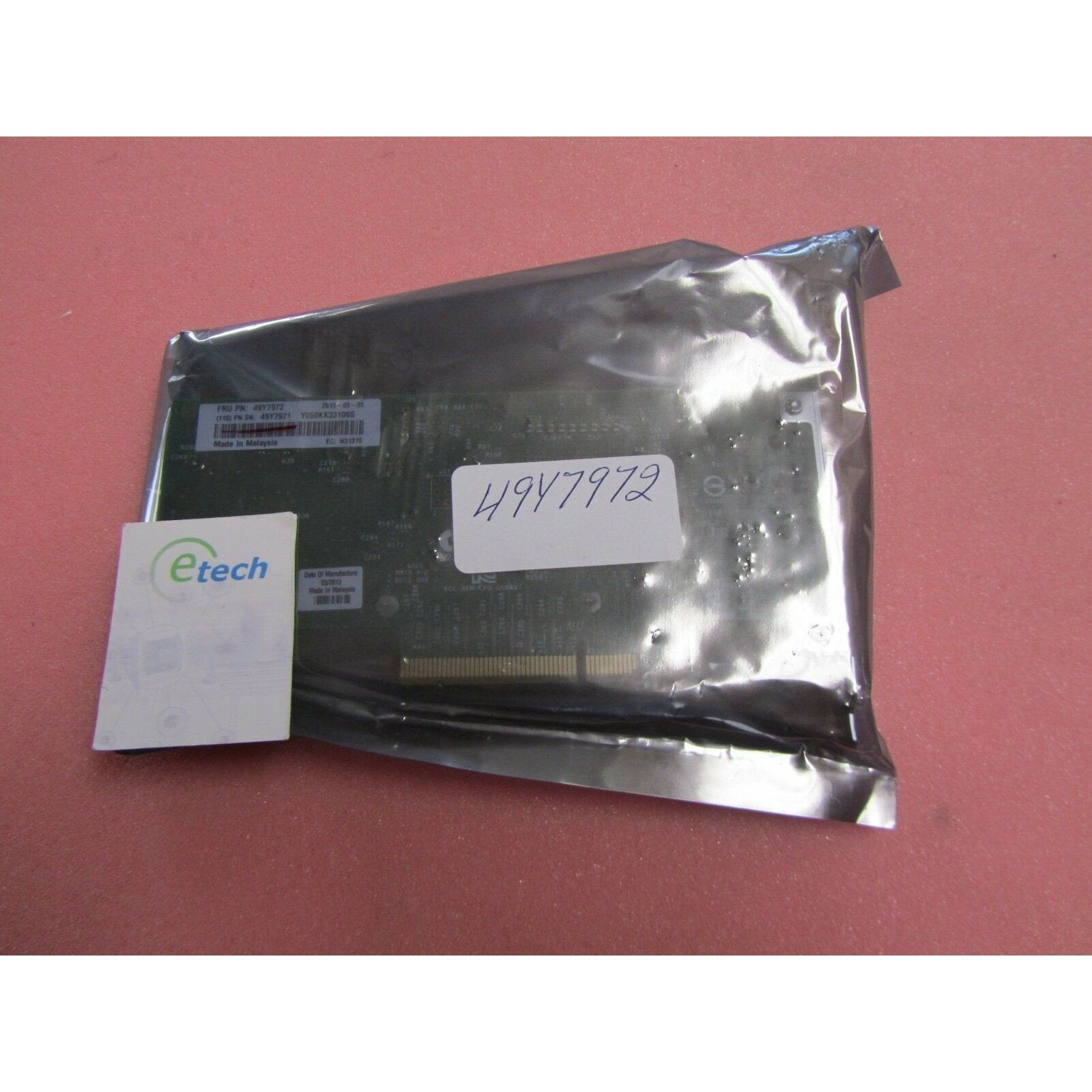 49Y7970 FRU 49Y7972 - Intel X540-T2 Dual-Port 10GBaseT Adapter for IBM System x 883436164283-FoxTI