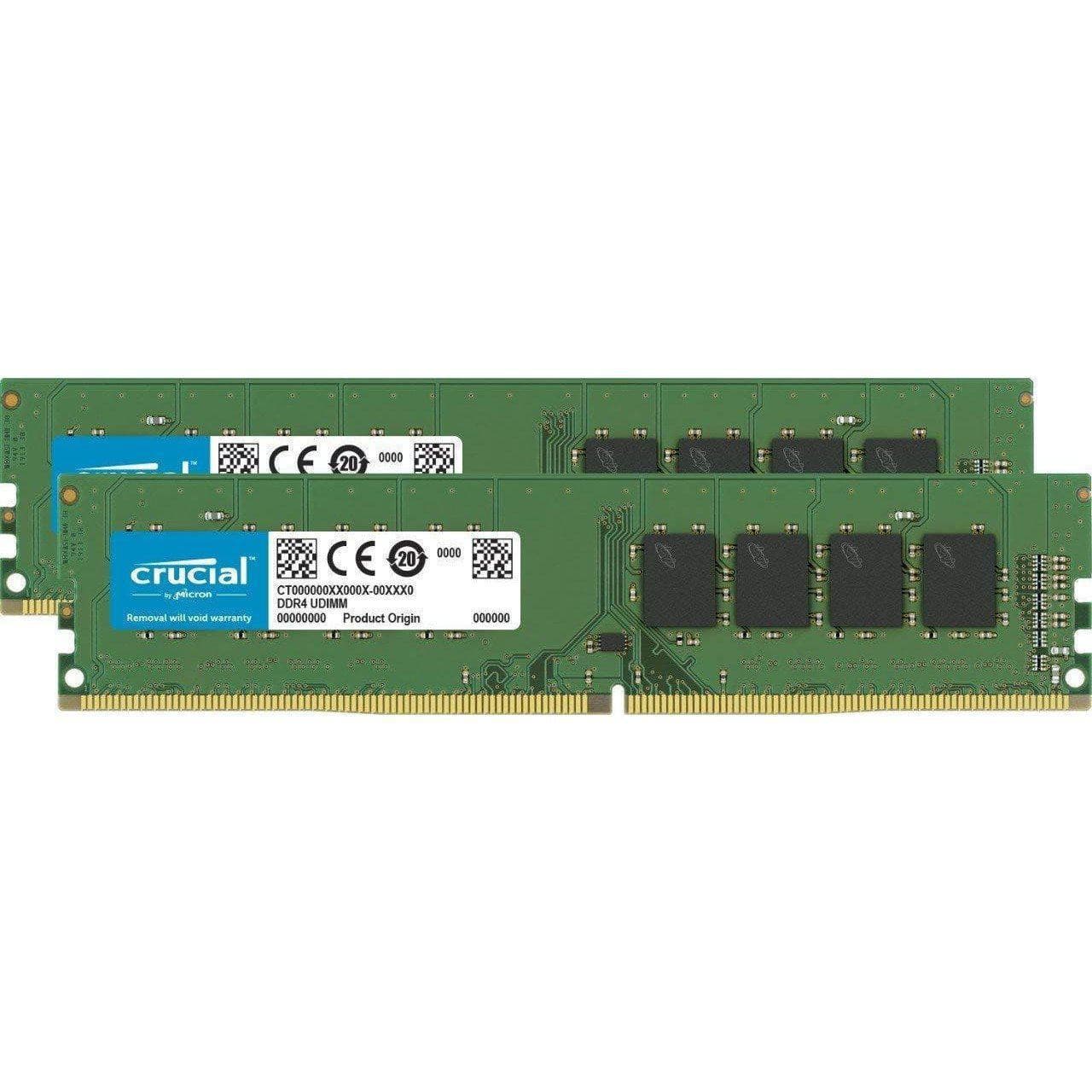 Crucial 16GB Kit (8GBx2) DDR4 2133 MT/s (PC4-17000) SR x8 Unbuffered DIMM 288-Pin Memory - CT2K8G4DFS8213-FoxTI