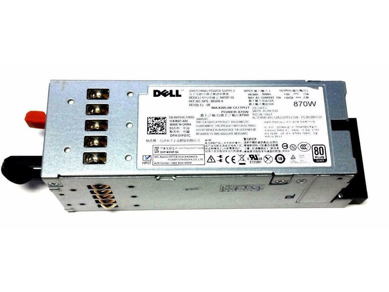 Fonte Dell PowerEdge R710 T610 Server Power Supply VT6G4 YFG1C 7NVX8 D263K N870P 658759050274