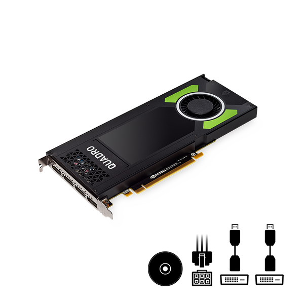 PNY Technologies Nvidia Quadro P4000 - Placa de vídeo profissional de slot único mais poderosa do mundo (VCQP4000-BLK)