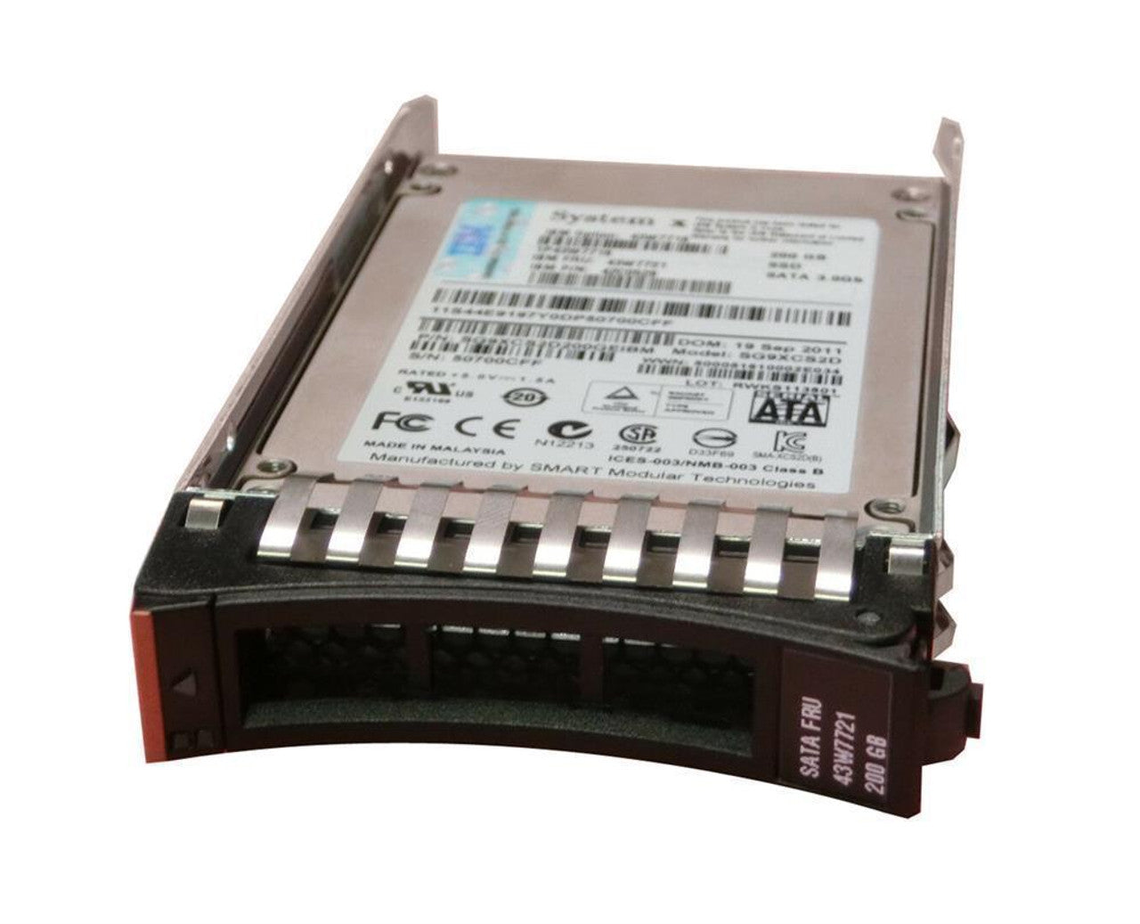  43W7718 - IBM 200 GB SATA 2.5" MLC HS SSD, FRU 43W7721 / SG9XCS2D - AloTechInfoUSA