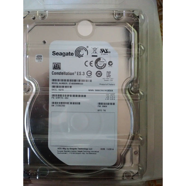 9ZM170-004 Seagate Constellation 4TB 7200RPM SATA 6.0GB/s FW:SN04 Hard Drive 763649030004-FoxTI