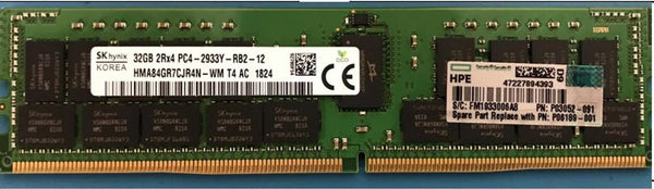 Memoria P03052-091 COMPATIBLE  HPE 32GB (1x32GB) Dual Rank x4 DDR4-2933 CAS-21- - AloTechInfoUSA