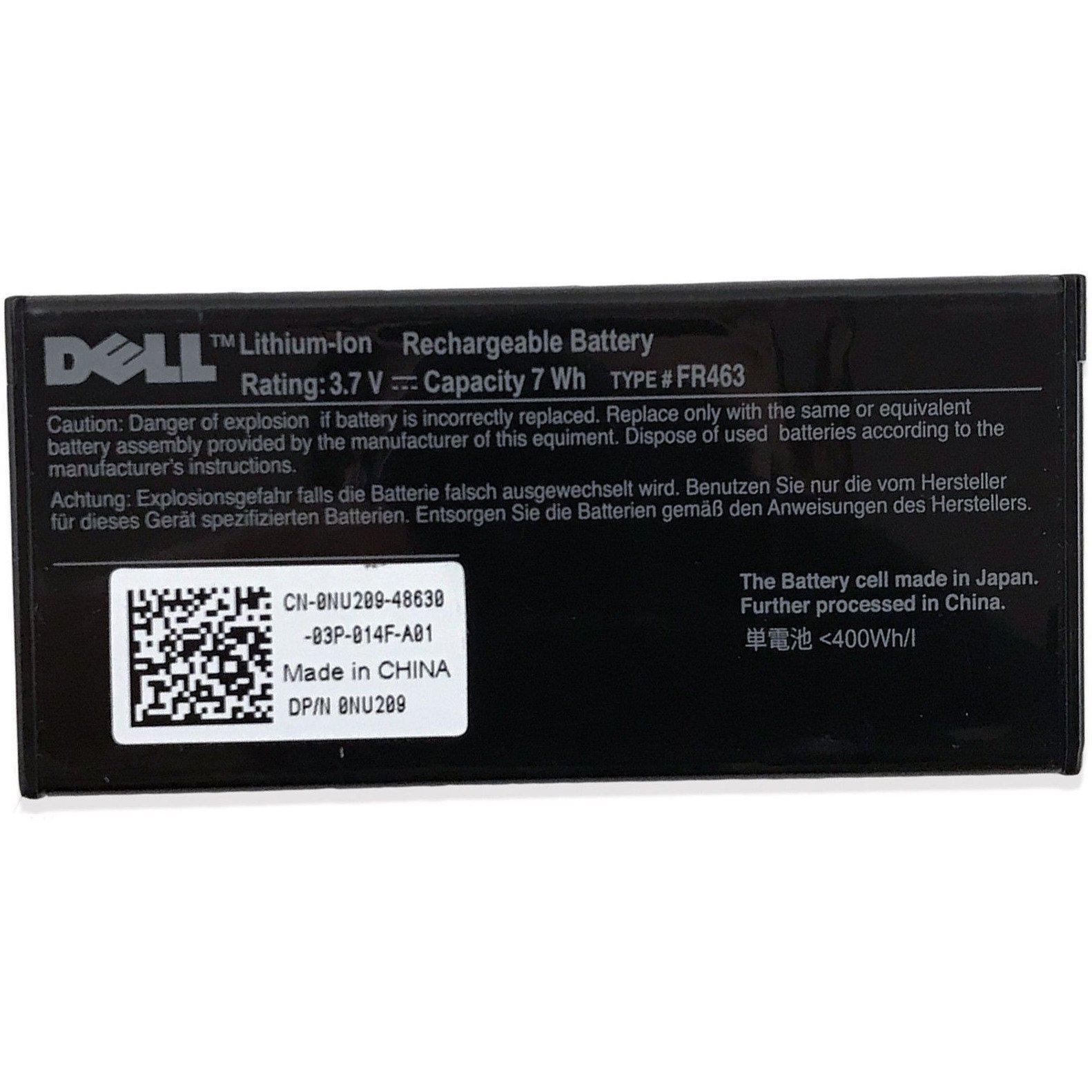 Battery Dell Poweredge Perc 5i 6i FR463 P9110 NU209 U8735 XJ547 3.7-FoxTI