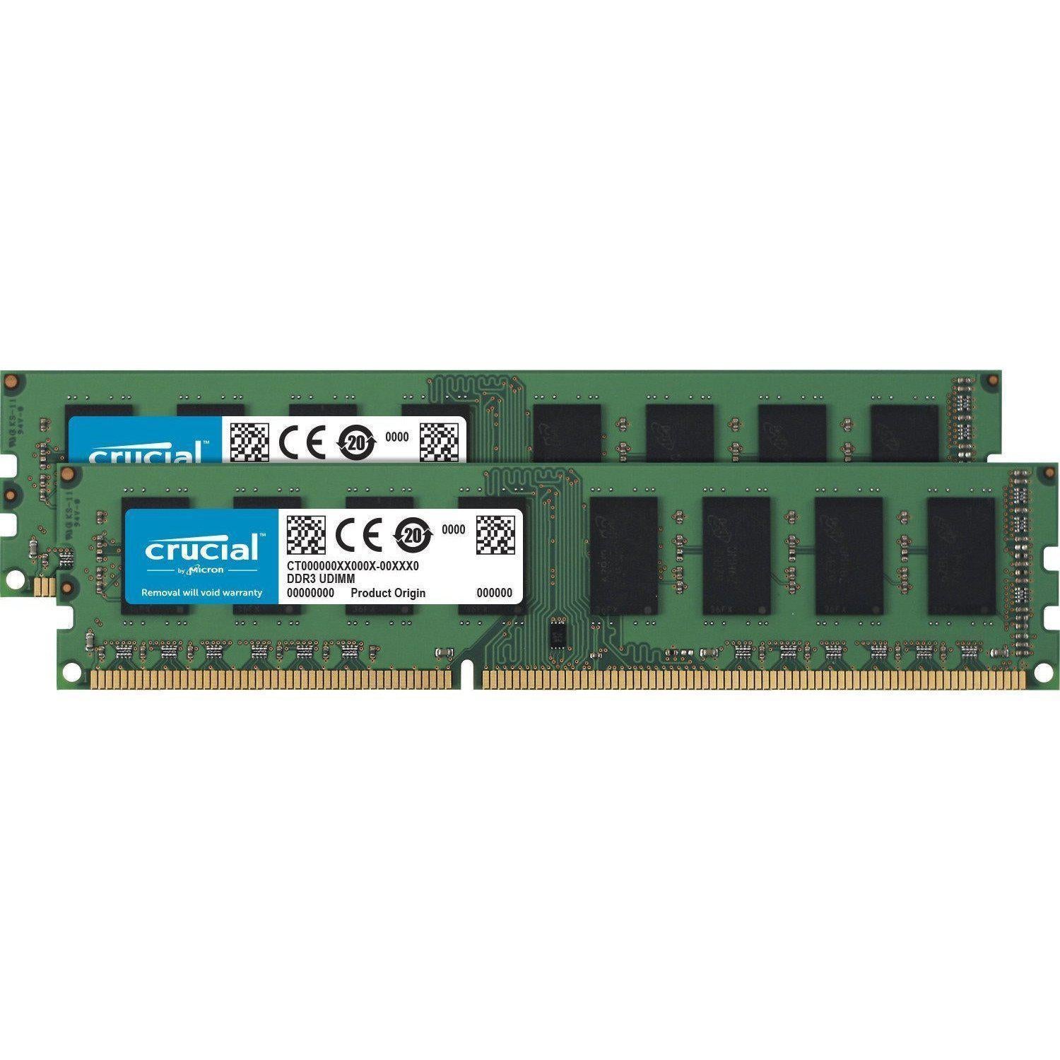 Crucial 8GB Kit (4GBx2) DDR3L 1600 MT/s (PC3L-12800) Unbuffered UDIMM Memory CT2K51264BD160B-FoxTI