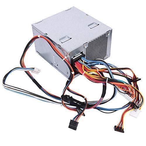 D525AF-00 525W Power Supply Replacement w/Cables for Dell Precision T3500 and Alienware Aurora P/N: D525A001L H525AF-00 H525EF-00 HP-D5252E0 HP-D5253A0 N525EF-00 0G05V 6W6M1 M822J U597G X008G-FoxTI