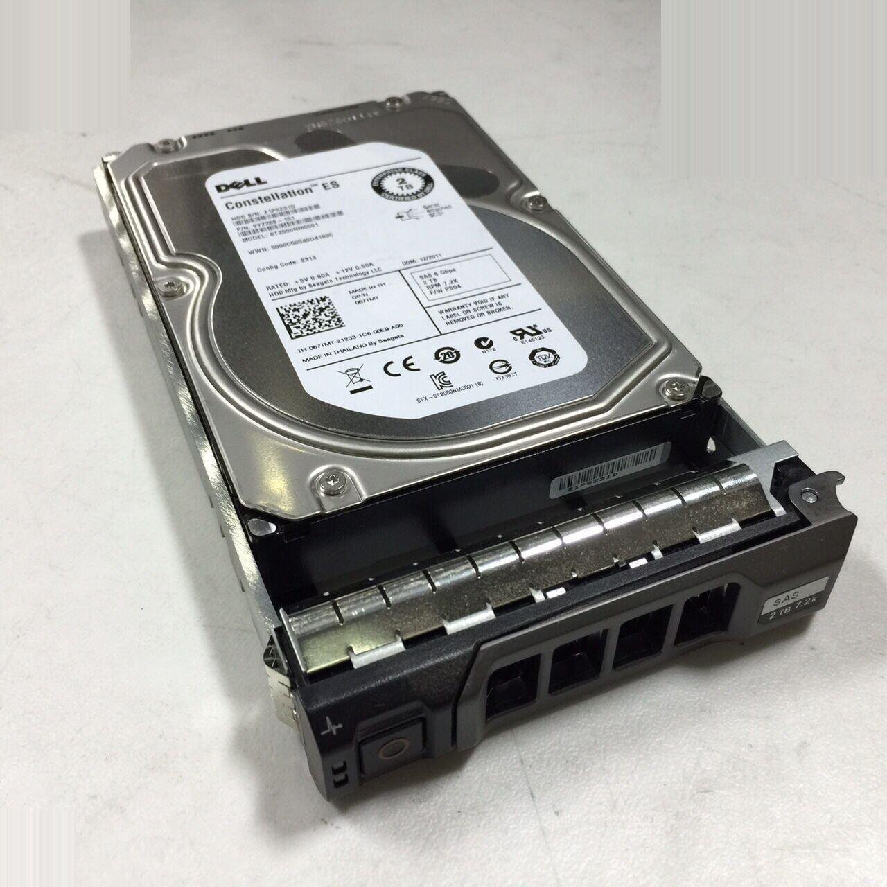 Dell Enterprise 2TB 7.2K 6Gbps SAS 3.5" HDD R510 R520 R710 R720 MD1200 MD3200-FoxTI