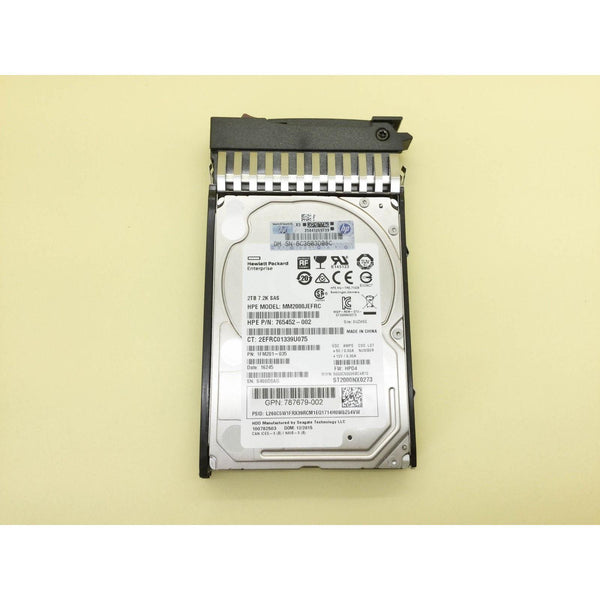 Disco J9F51A HP MSA 2TB 12G SAS 7.2K SFF 2.5" 512e MDL HDD 787653-001 888793473634-FoxTI