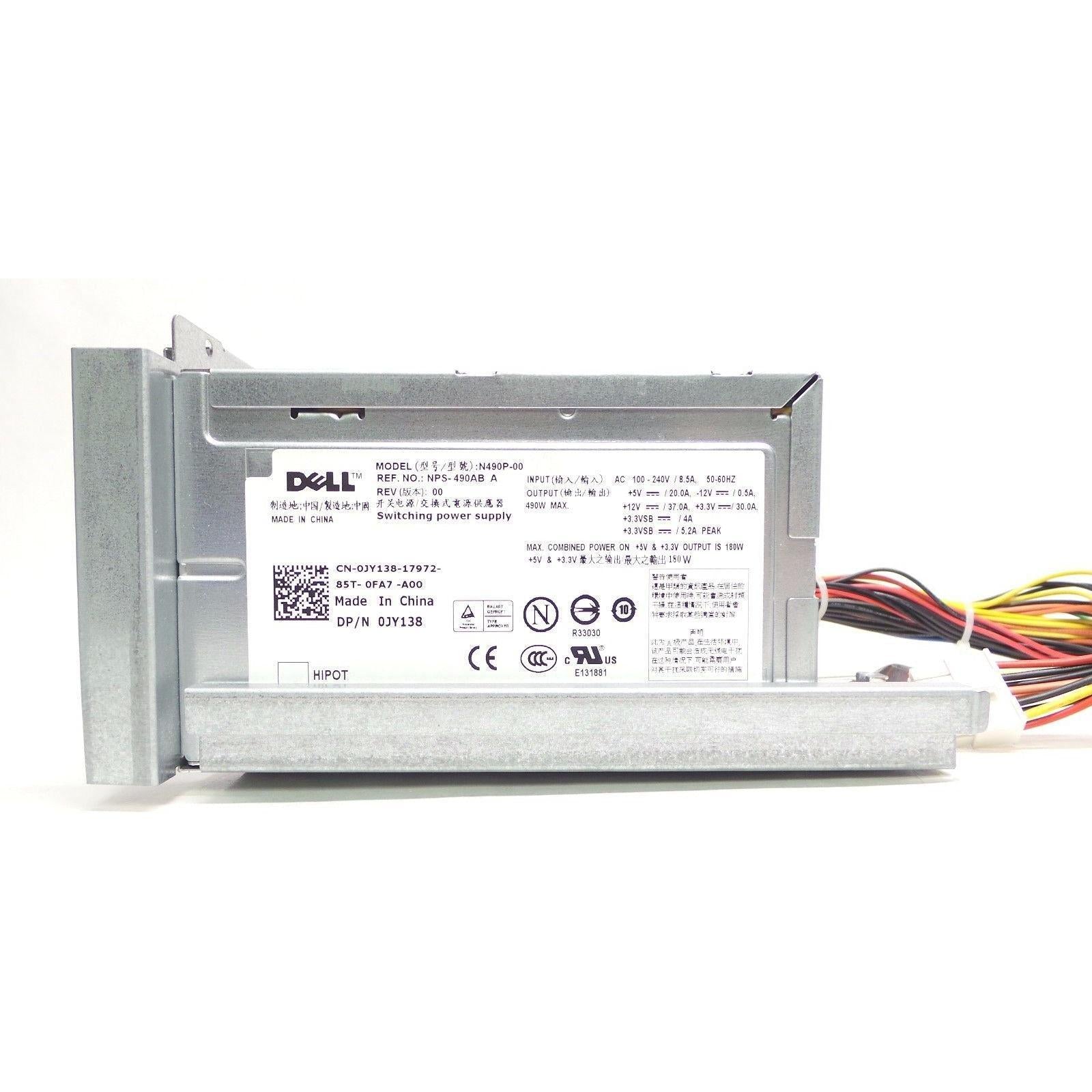 Fonte Genuine OEM Dell PowerEdge T300 490W Power Supply JY138 NPS-490AB A N490P-00-FoxTI