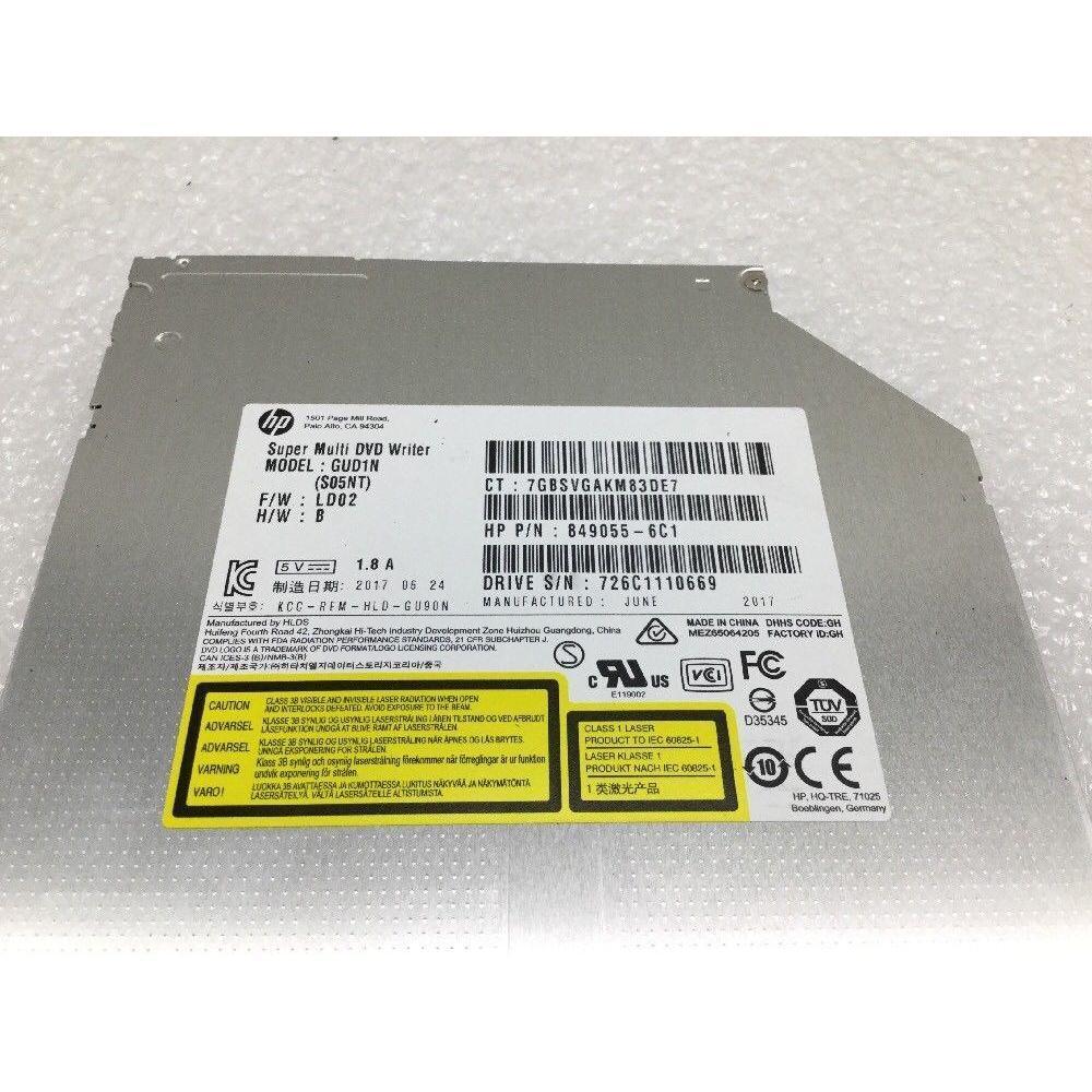 Genuine HP 9.5MM Ultra Slim Tray DVD Super Multi DVD Writer 849055-6C1 No Bezel 684758935519-FoxTI