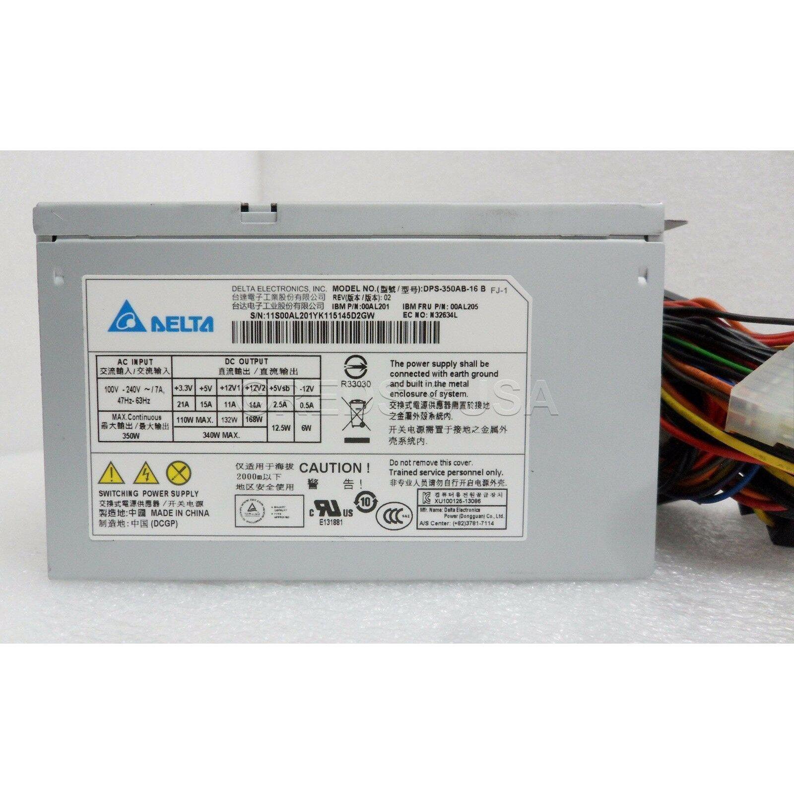 Genuine Power Supply 100-240V 350W 47-63 HZ 7A for IBM X3100 M4/M5 00AL205 fonte-FoxTI