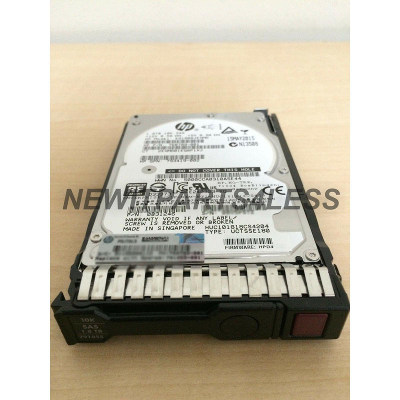 HP 1.8TB 12G SAS 10K 2.5IN SC 512E 791034-B21 791055-001 768789-001-FoxTI