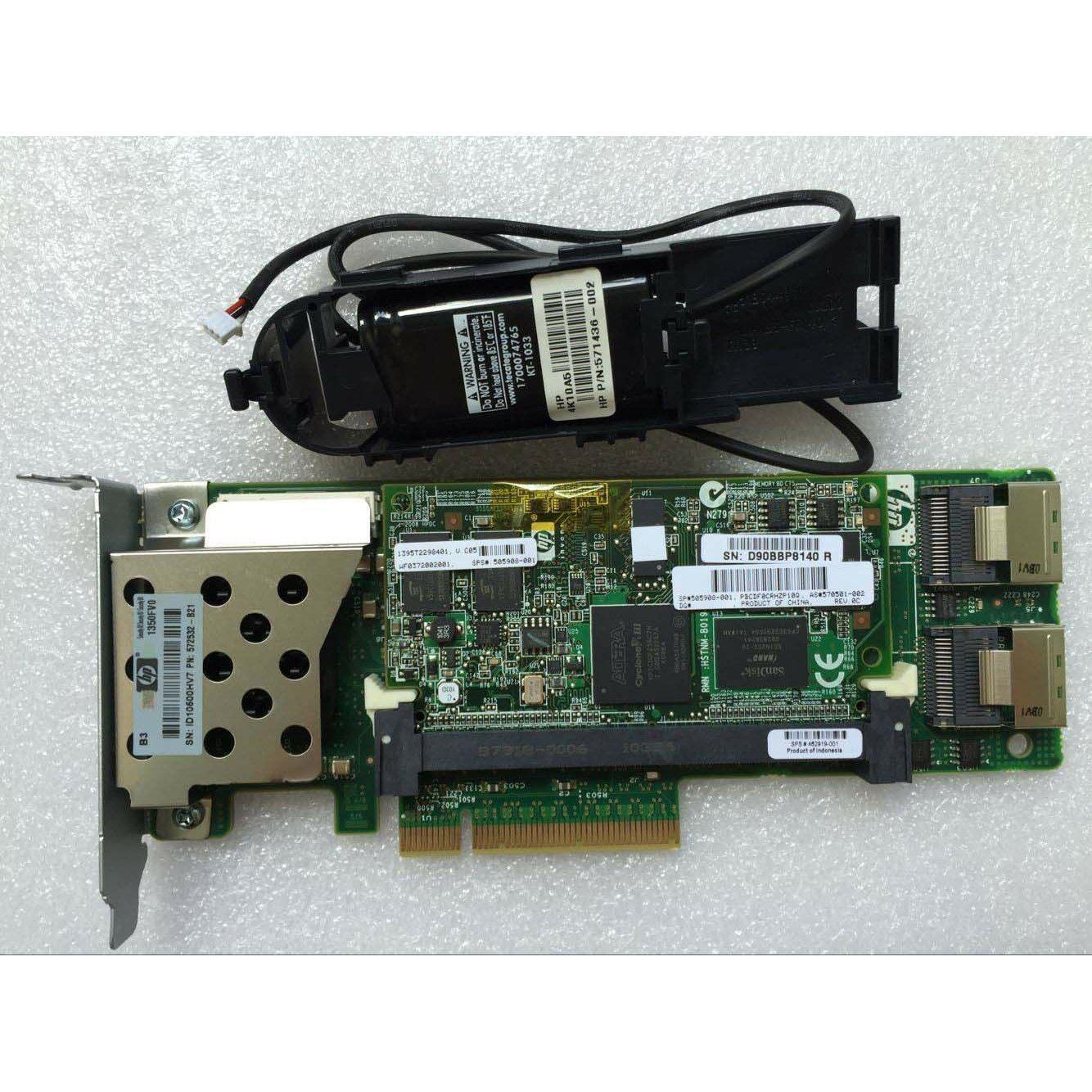 HP 572532-B21 Smart Array P410 512 MB FBWC controller raid + 571436-002 Battery 884962119556-FoxTI