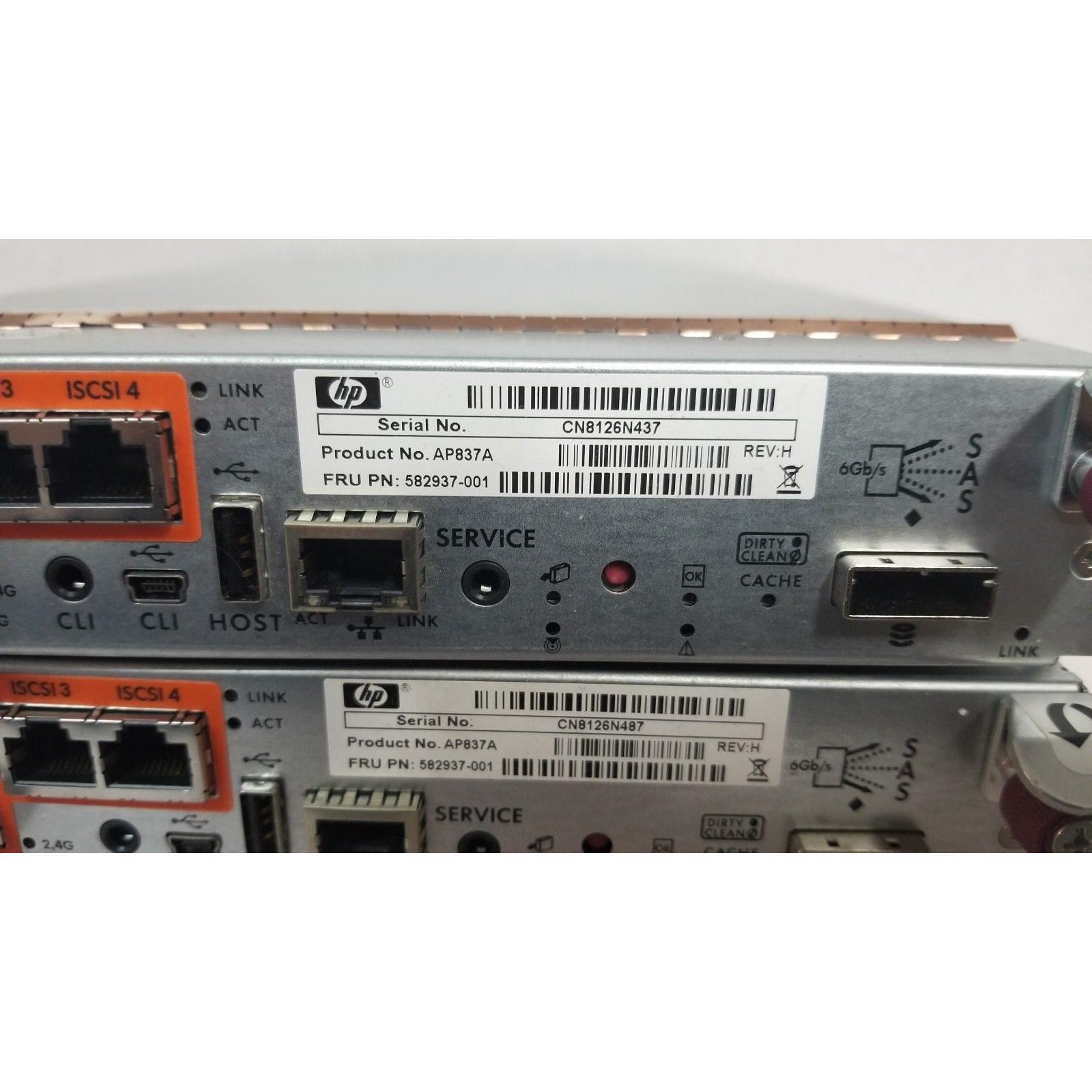 HP P2000 G3 FC/iSCSI MSA SAN Controller AP837A 582937-001 884962204368-FoxTI