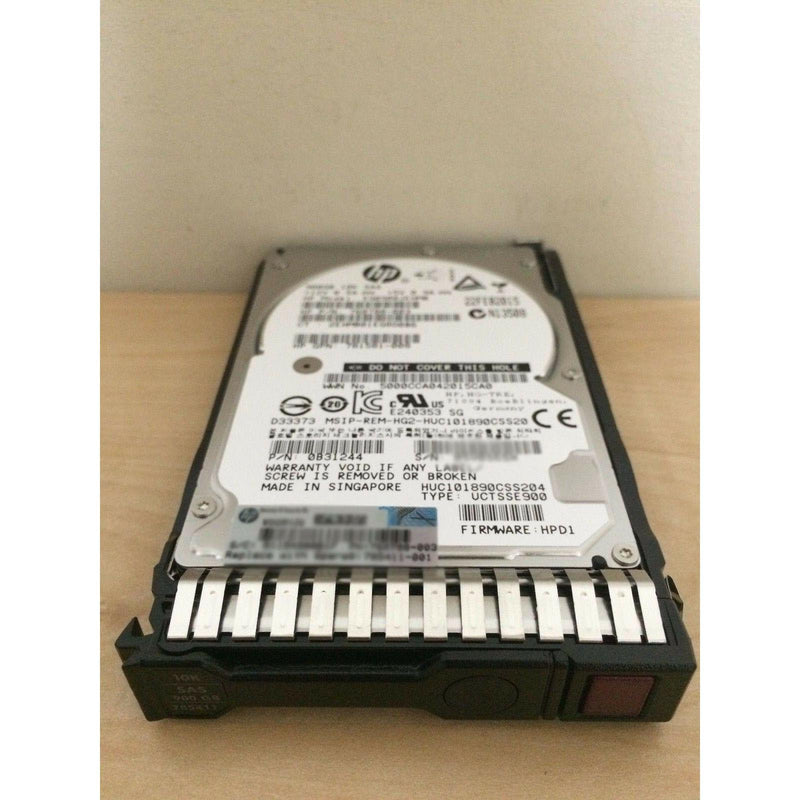 HPE 785069-B21 | 785411-001 900GB 12G SAS 10K RPM SFF 2.5-INCH SC ENTERPRISE HD 4514953788589-FoxTI