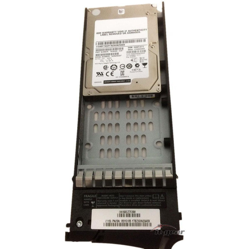 IBM 85Y6185 V7000 300GB 2.5'' 15K 6GB SAS HDD Hard Drive w/Tray 3253-2076 658759207487-FoxTI