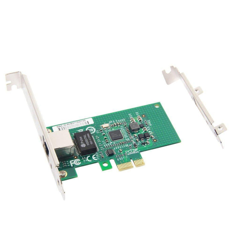 Intel 82576 Chip E1G42ET 1.25G Gigabit PCI Express 2.0 X1 Ethernet Converged Network Adapter (NIC), Dual RJ45 Copper Ports-FoxTI