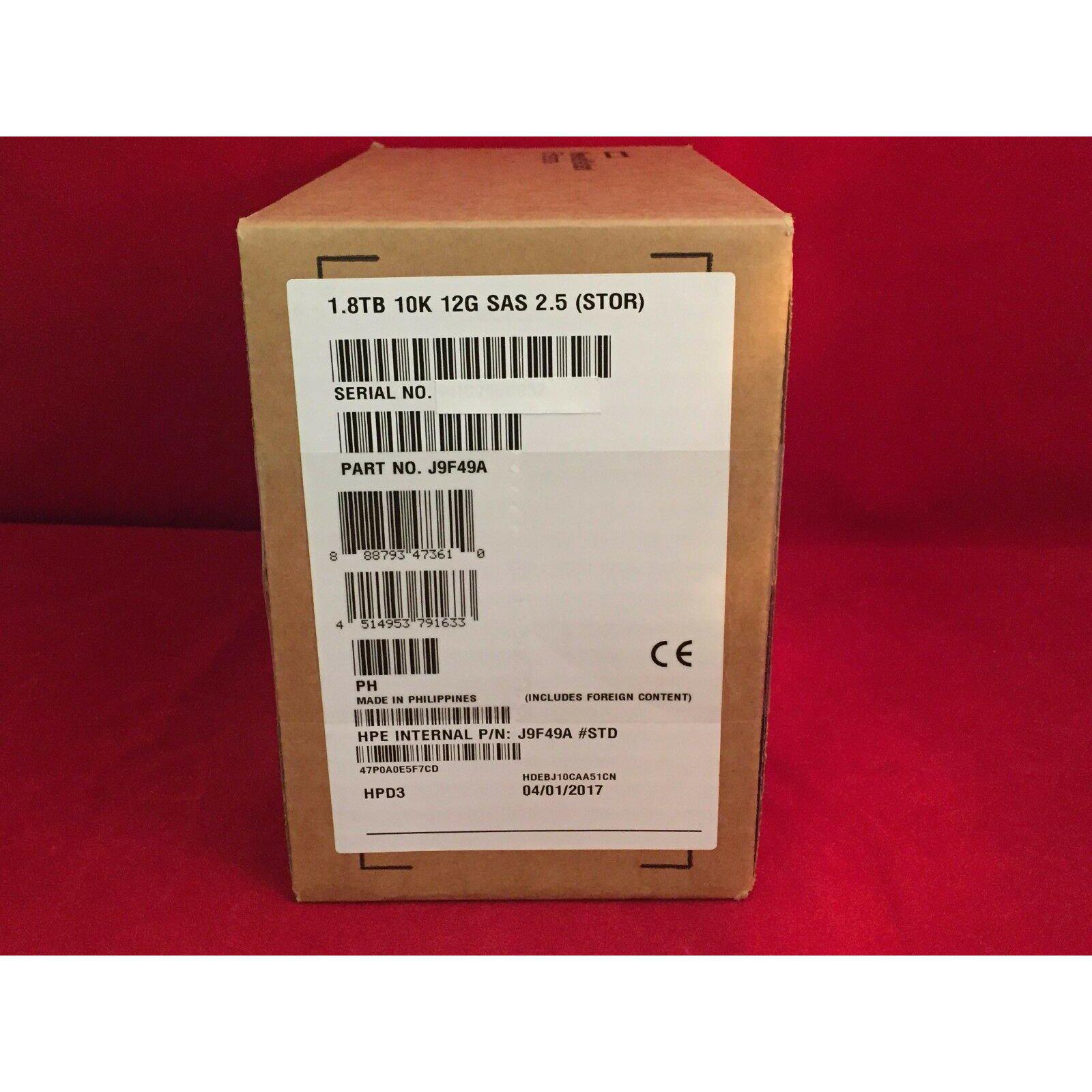 J9F49A 787649-001 HPE MSA 1.8TB 12G SAS 10K SFF 2.5" DP 512e ENT HDD-FoxTI