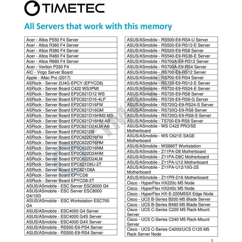 Memoria 32GB DDR4 2666MHz PC4-21300 Registered ECC 1.2V CL19 2Rx4 Dual Rank 288 Pin RDIMM Server Memory Ram Module Upgrade (32GB)-FoxTI