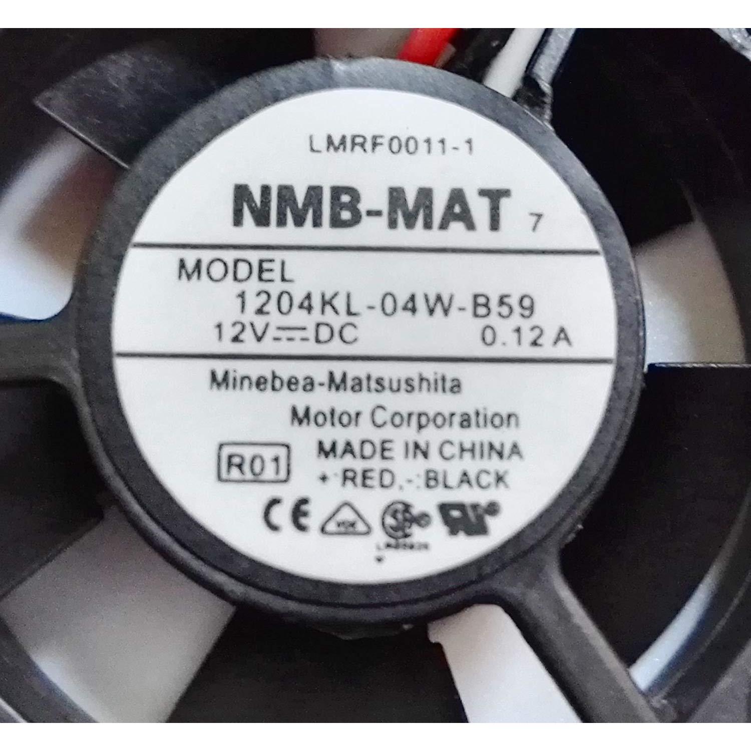 NMB 1204KL-04W-B59 30mm x 10mm Wired Router Cooler Cooling Fan DC 12V 0.12A 3Pin - AloinfoUSA