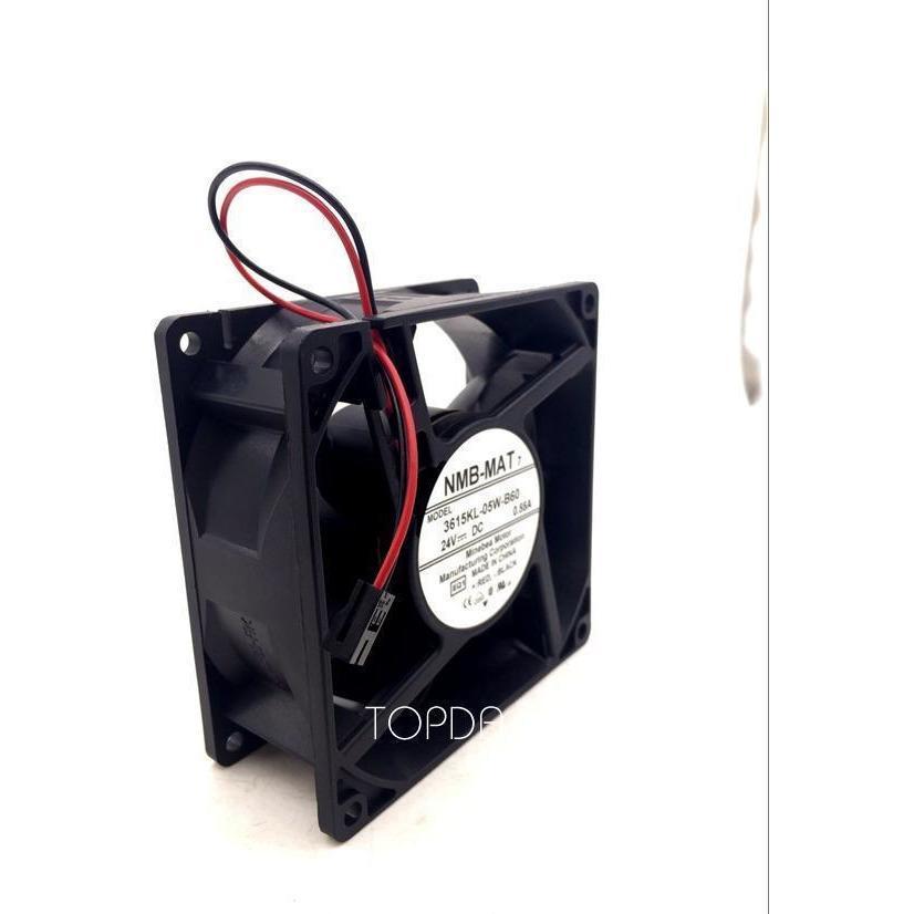 NMB 3615KL-05W-B60 Inverter cooling fan DC24V 0.55A 92*92*38MM 2pin 819599206195-FoxTI