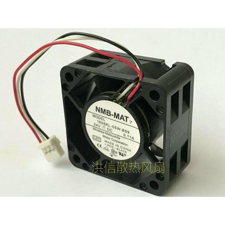 Original NMB Fan 1608KL-05W-B59 DC 24V 0.11A 3 Pin 4020 4CM Inverter fan-FoxTI