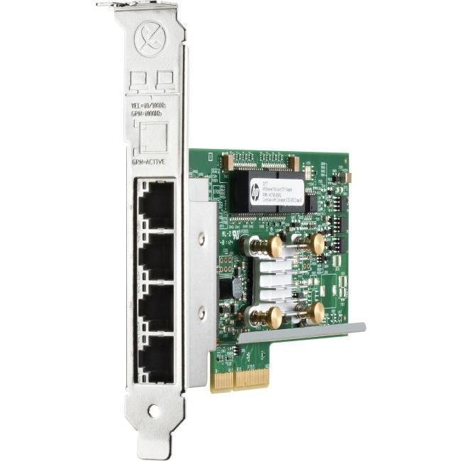 Placa Rede HPE 331T 4 Portas 10/100/1000 PCI-e x4 647594-B21-FoxTI