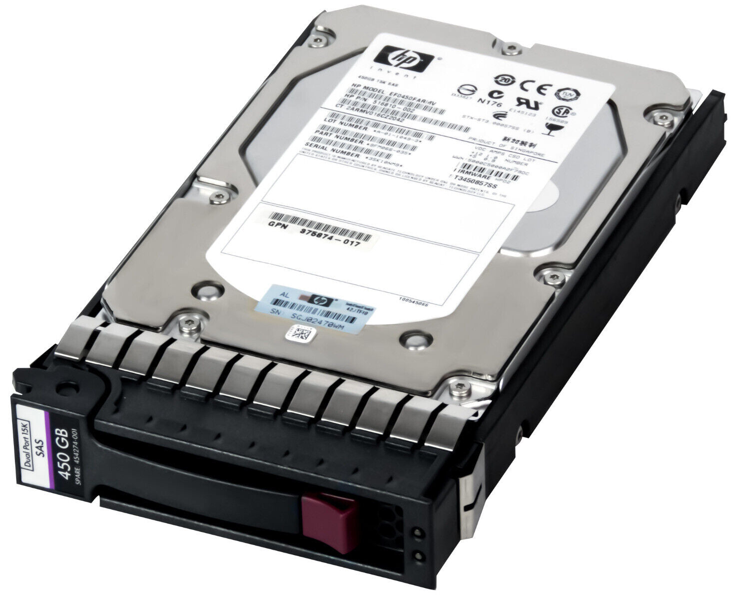 HP 450 GB 15K RPM 3.5" 516816-B21 516810-002 516832-003 SAS HDD Hard Drive 884420695660 - AloTechInfoUSA