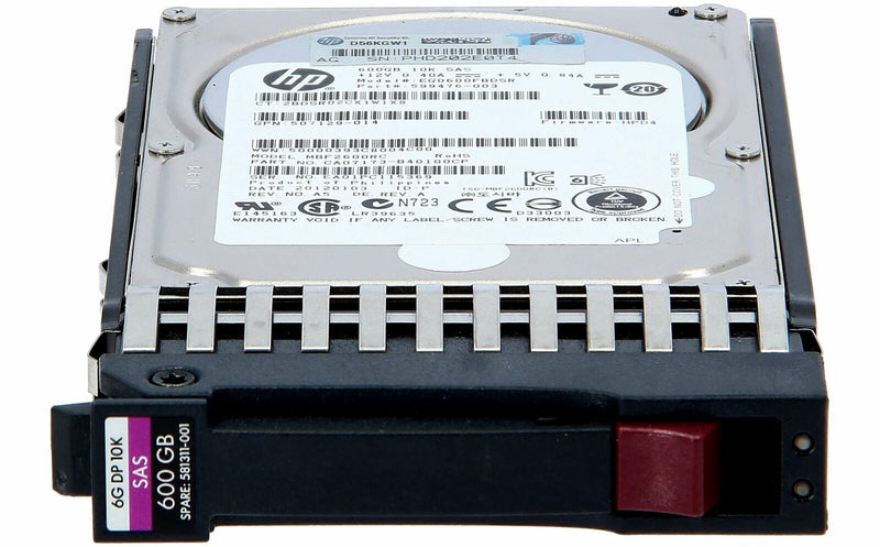 HP 581311-001 600GB 10K 6G SAS 2.5 DP HDD 886111478521 - AloTechInfoUSA