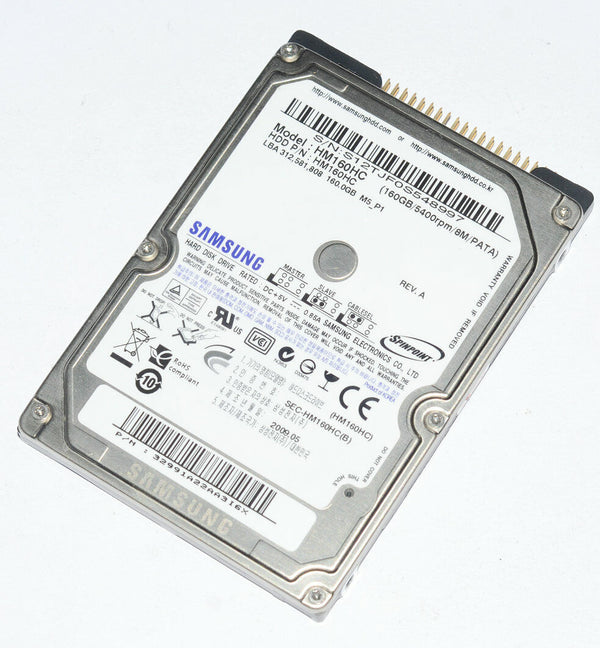 Disco Samsung HM160HC 160GB 5400rpm IDE, ATA, PATA Laptop 2.5" Hard Drive - AloTechInfoUSA
