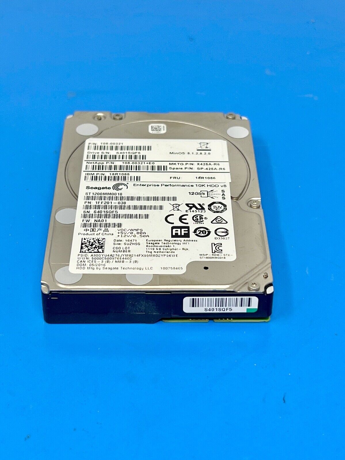 1FF200-039 - Seagate Enterprise Performance 10K.8 1.2TB 10000RPM SAS 12Gb/s 128MB Cache (512n) 2.5-inch Hard Drive - AloTechInfoUSA