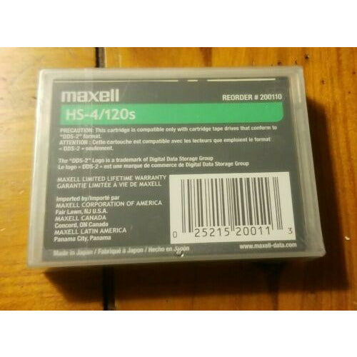 Maxell DDS-2 HS-4 / 120s Data Cartridge fita - MFerraz Tecnologia