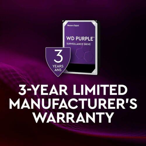 WD Purple WD121PURZ 12TB Surveillance 7200 RPM 3.5" SATA lll Internal  6 Gb/s - MFerraz Tecnologia