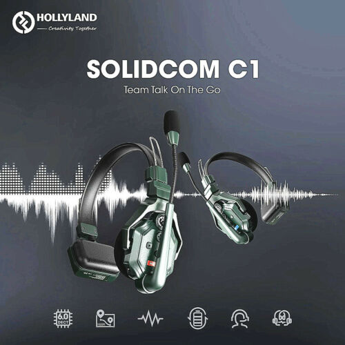 HOLLYLAND Solidcom C1 4S Wireless Headset Intercom System 1000ft Full Duplex - MFerraz Tecnologia