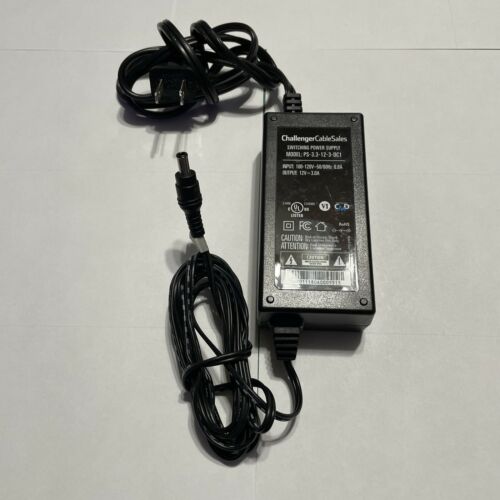 Fonte CHALLENGER CABLE SALES SWITCHING POWER SUPPLY PS-3.3-12-3-DC1 - MFerraz Tecnologia