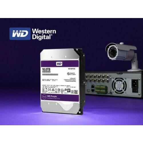 Disco WD Purple 10TB Surveillance 7200 RPM SATA lll 256MB 3.5" Internal HDD WD101PURZ - MFerraz Tecnologia