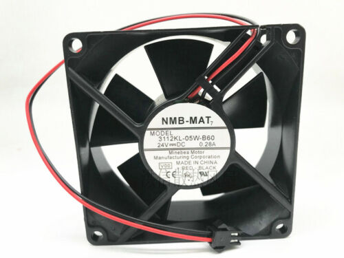 NMB-MAT 3112KL-05W-B60 8032 24V 0.28A 8CM 2-wire inverter cooling fan cooler - AloTechInfoUSA