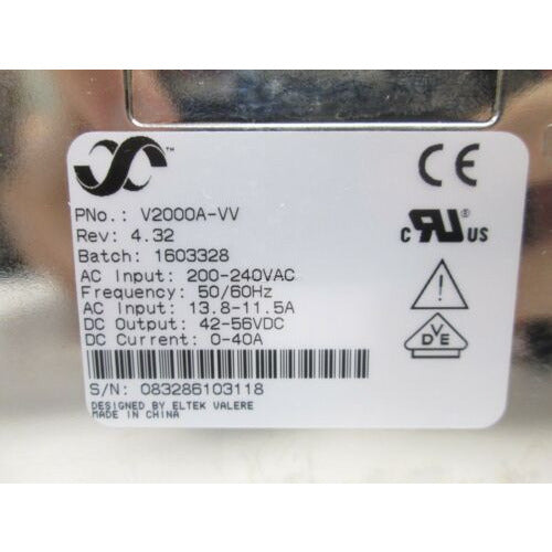 V2000A-VV Rectifier 200-240VAC 13.8-11.5A IN, 42-56VDC 0-40A OUT - MFerraz Technology ITFL