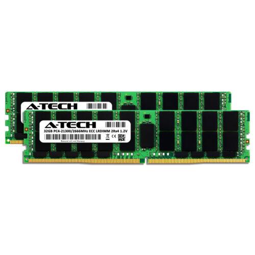 Memoria 64GB 2X 32GB DDR4 2666 PC4-21300 ECC LRDIMM for Dell PowerEdge R6415 Memory RAM - MFerraz Tecnologia