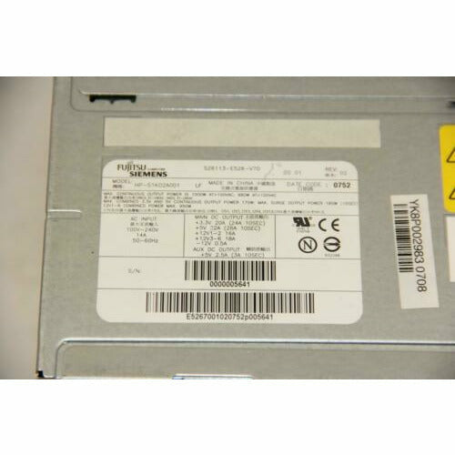 FUJITSU SIEMENS HP-S1K02A001 S26113-E526-V70 Power Supply fonte - MFerraz Tecnologia