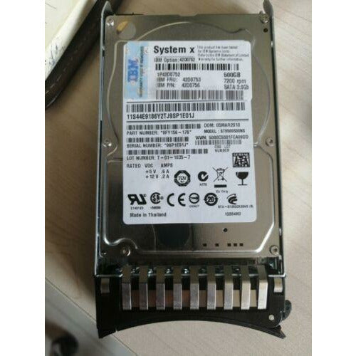 Disco 42D0756 42D0752 42D0753 IBM 500GB 7.2K 3G SFF 2.5'' SATA HDD HARD DRIVE - MFerraz Tecnologia