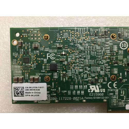 Broadcom BCM57711 10Gb DELL KJYD8 Dual Port PCIE Network Card Full profile placa de rede - MFerraz Tecnologia