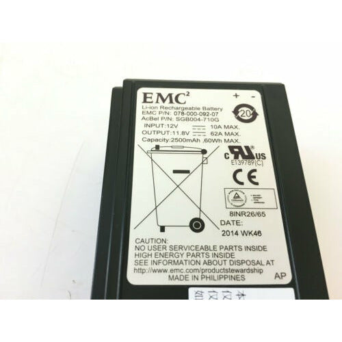 Bateria EMC AcBel SGB004 Lithium-Ion BBU Universal Battery VNX5200/5400 - 078-000-092-07 - MFerraz Tecnologia