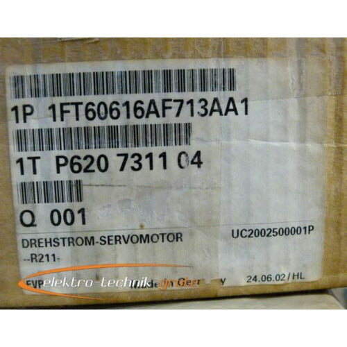 Siemens 1ft6061-6af71-3aa1 Servo Motor-unused with 12 months NormalServers- - MFerraz Technology ITFL