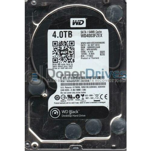 WD4003FZEX-00Z4SA0, DCM HBNNNVJAAB, Western Digital 4TB SATA 3.5 Hard Drive - MFerraz Tecnologia