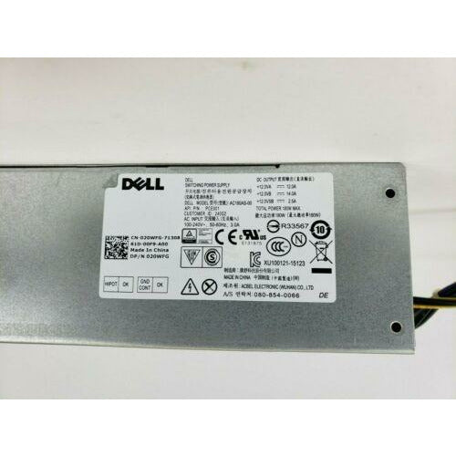 Dell OptiPlex 3040 5040 7040 3650 3656 180W SFF Power Supply AC180AS-00 020WFG Fonte - MFerraz Tecnologia