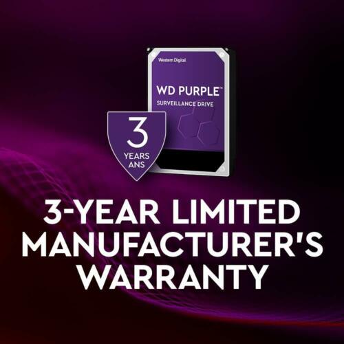 Disco WD Purple 10TB Surveillance 7200 RPM SATA lll 256MB 3.5" Internal HDD WD101PURZ - MFerraz Tecnologia