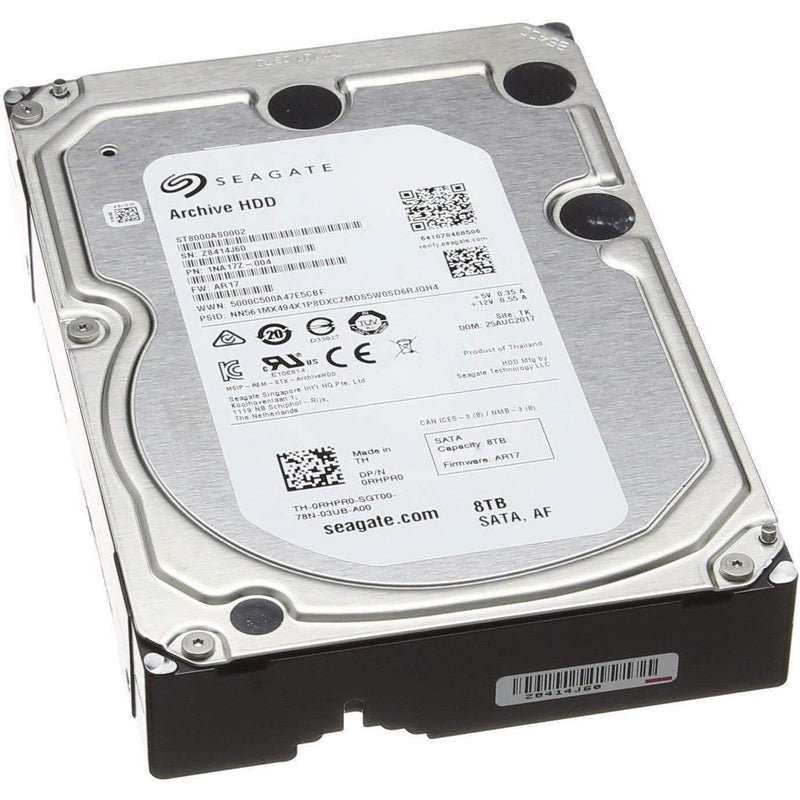 Seagate Archive HDD 8TB SATA 6GBps 128MB Cache SATA Hard Drive (ST8000AS0002)-FoxTI