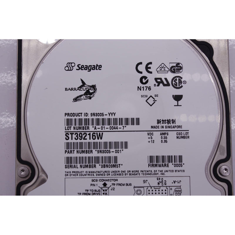 SEAGATE BARRACUDA 18XL 9.19 GB INTERNAL 7200 RPM 3.5" ST39216W HARD DRIVE-FoxTI