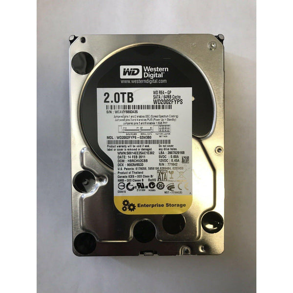 WD Western Digital RE4-GP WD2002FYPS 2 TB Enterprise 3.5" SATA Desktop HDD-FoxTI